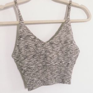 Cropped knit tank